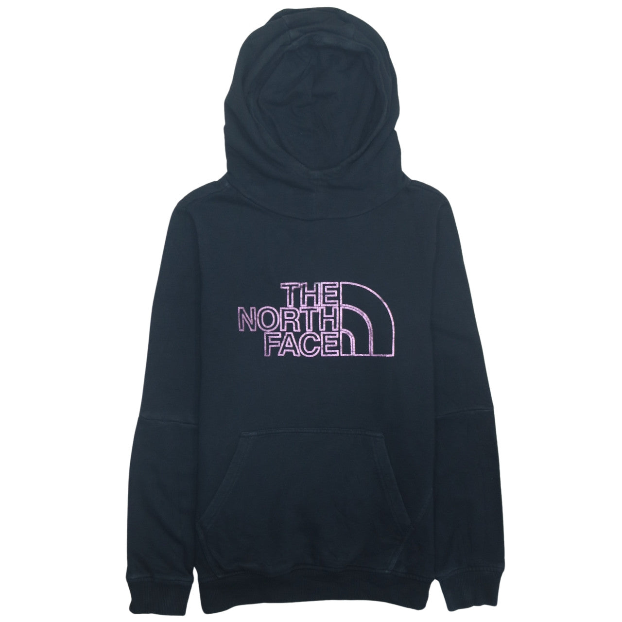 The North Face Boys Black Pullover Hoodie L Embroidered Logo Sweatshirt