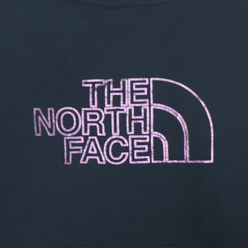 The North Face Boys Black Pullover Hoodie L Embroidered Logo Sweatshirt