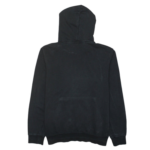 Puma Men's Black Small Pullover Hoodie with Logo Print