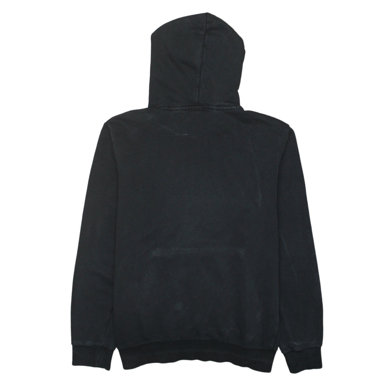 Puma Men's Black Small Pullover Hoodie with Logo Print