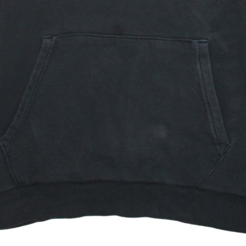 Puma Men's Black Small Pullover Hoodie with Logo Print