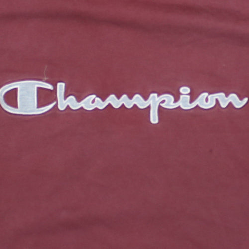 Champion Men's Red XL Pullover Sweatshirt Embroidered Logo