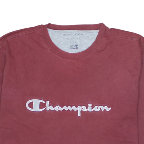 Champion Men's Red XL Pullover Sweatshirt Embroidered Logo