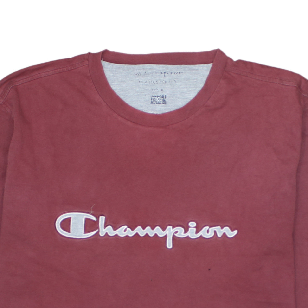 Champion Men's Red XL Pullover Sweatshirt Embroidered Logo