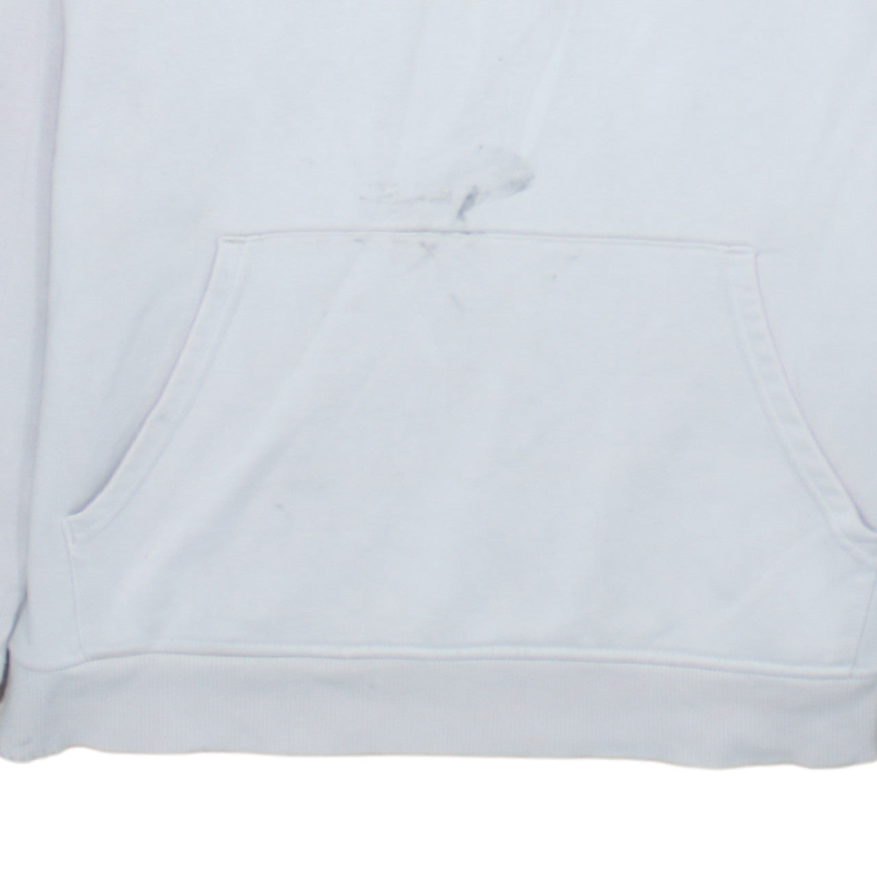 Dickies Men White Pullover Hoodie Large Fleece Logo Sweatshirt