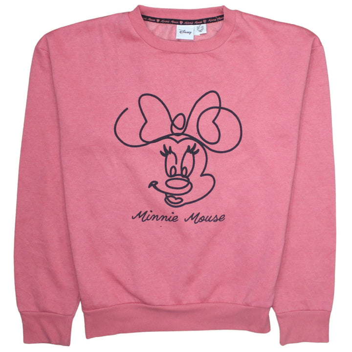 Disney Women’s Pink Minnie Mouse Pullover Sweatshirt XS