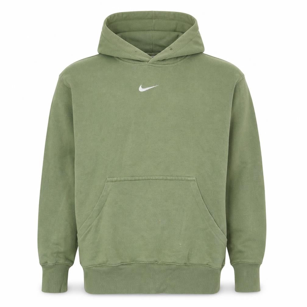 Front view of Nike Men's Green Pullover Hoodie Small Regular Fit Sportswear