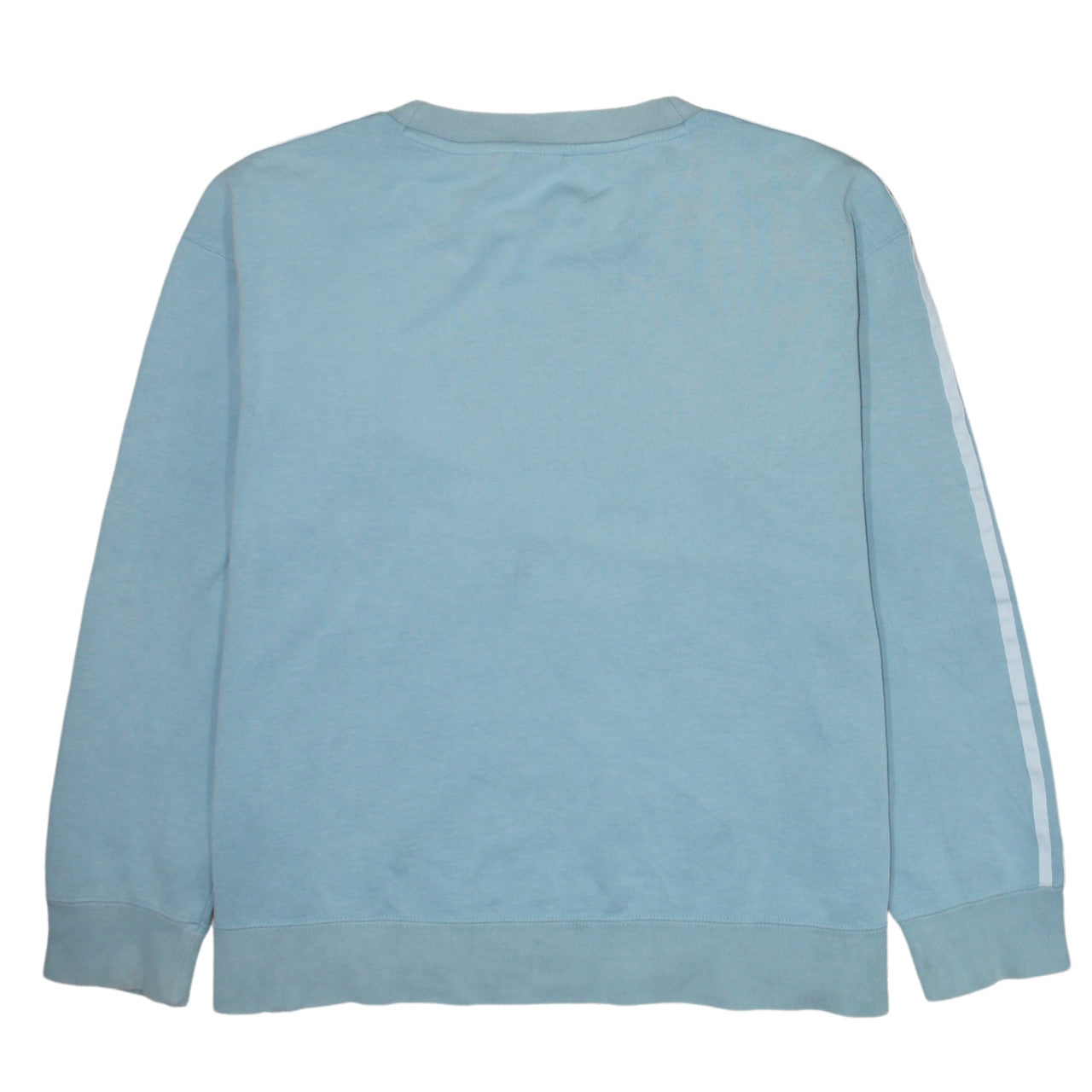 Adidas Women Blue Crew Neck Pullover Sweatshirt Size 10