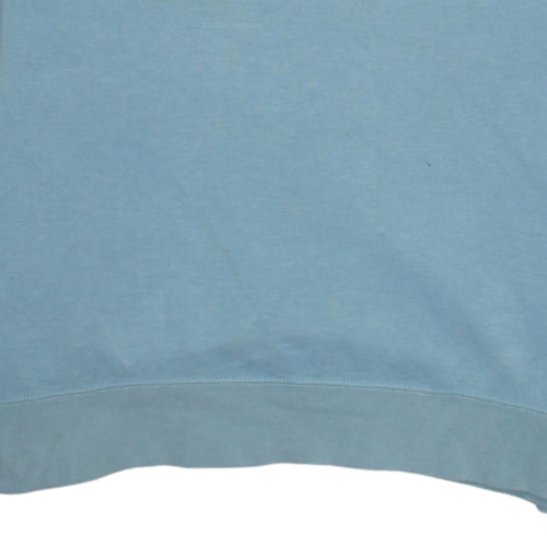 Adidas Women Blue Crew Neck Pullover Sweatshirt Size 10