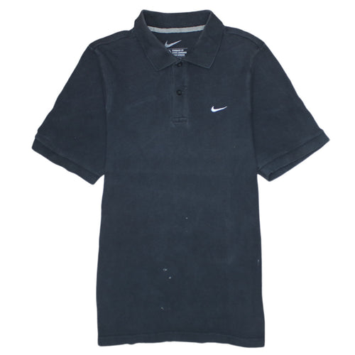 Nike Men's Black Cotton Polo Shirt Size S Standard Fit