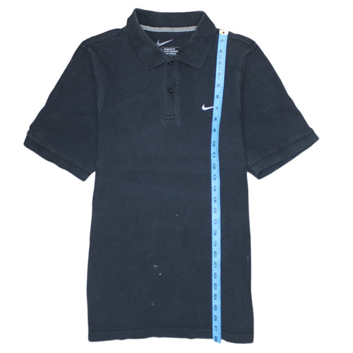 Nike Men's Black Cotton Polo Shirt Size S Standard Fit