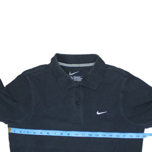 Nike Men's Black Cotton Polo Shirt Size S Standard Fit