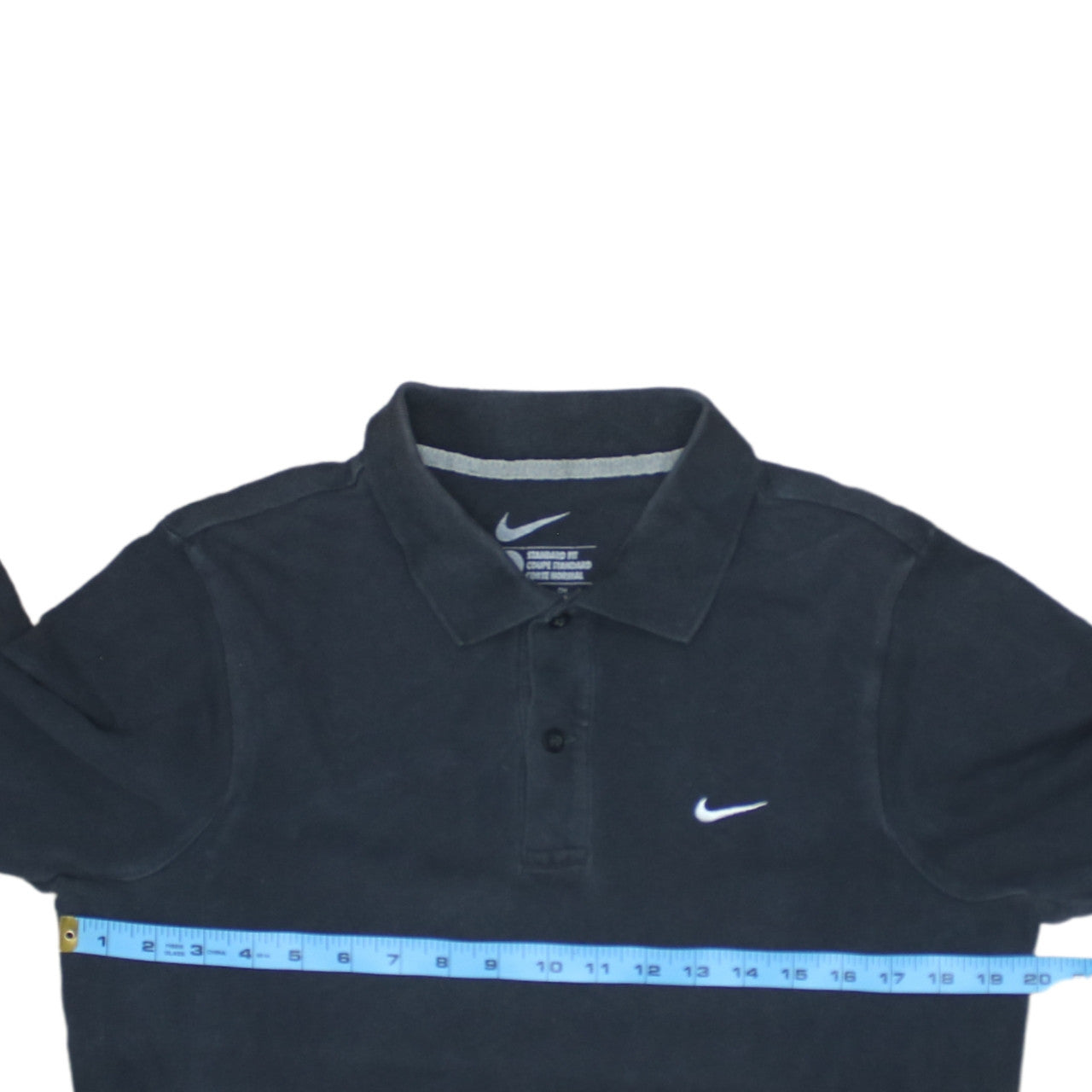 Nike Men's Black Cotton Polo Shirt Size S Standard Fit