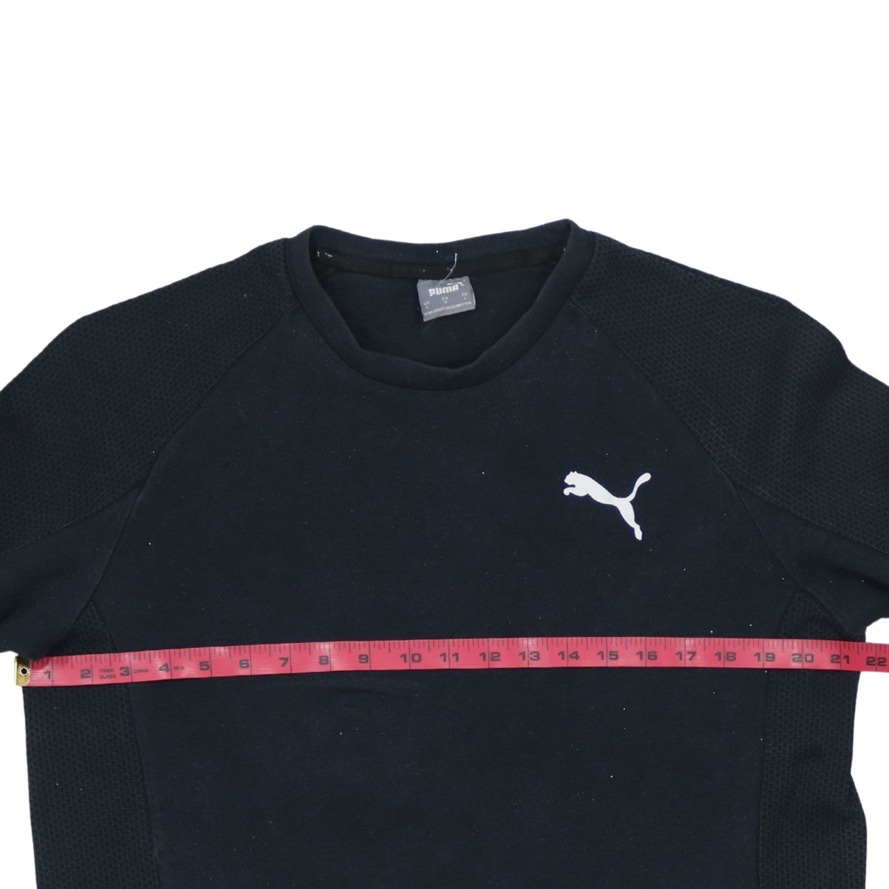 Puma Men’s Black Pullover Crew Neck Sweatshirt L Sports Fleece