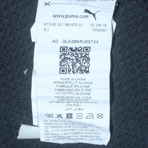 Puma Men’s Black Pullover Crew Neck Sweatshirt L Sports Fleece