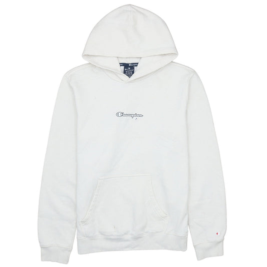 Champion Men's White Pullover Hoodie Medium Regular Fit