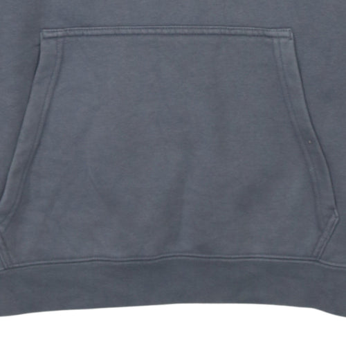 Nike Men's Grey Pullover Hoodie Small Embroidered Logo Sportswear