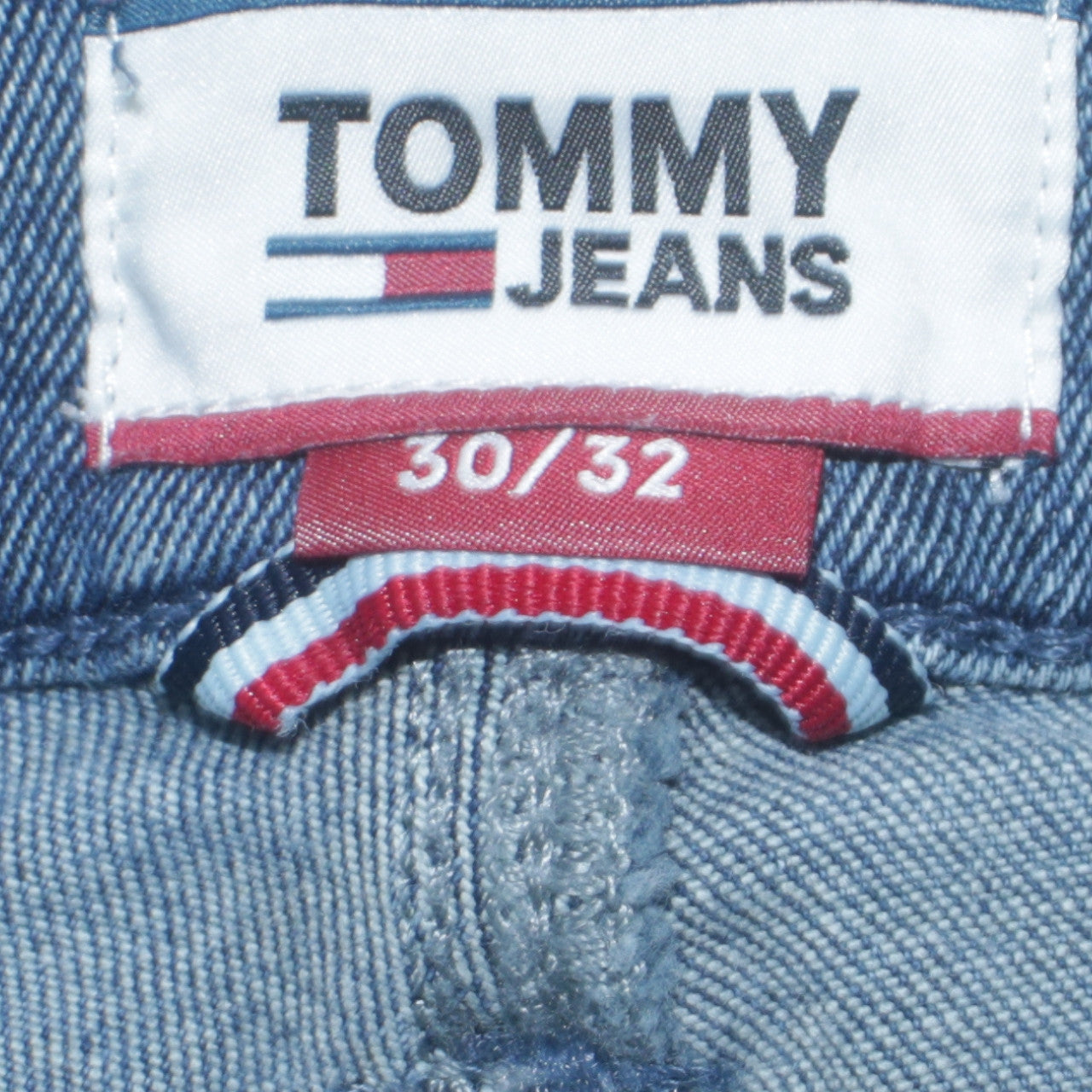 Tommy Jeans Men's Blue 30x32 Straight Fit Denim Jeans