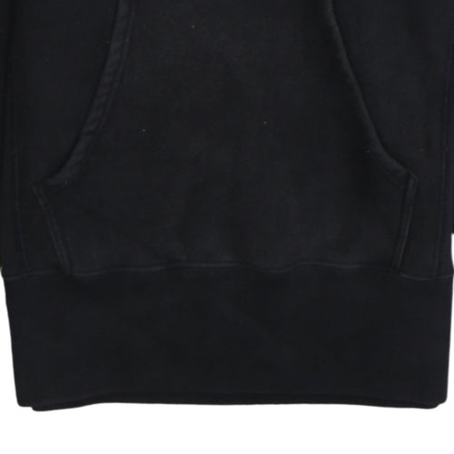 Champion Men's Black Small Pullover Hoodie Embroidered Logo Sweatshirt