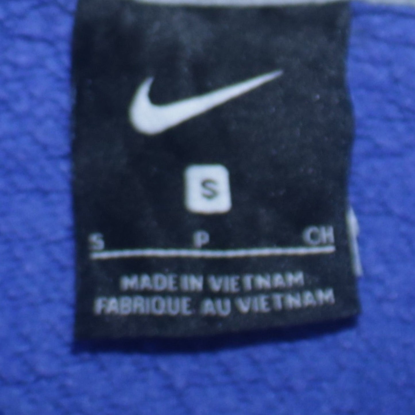 Nike Womens Blue Pullover Hoodie Small Cotton Blend Athletic Sweatshirt