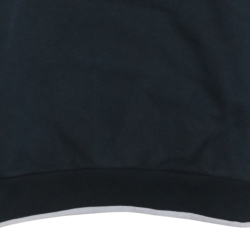Lotto Men Black & White Italian Sport Design Graphic Pullover Sweatshirt L