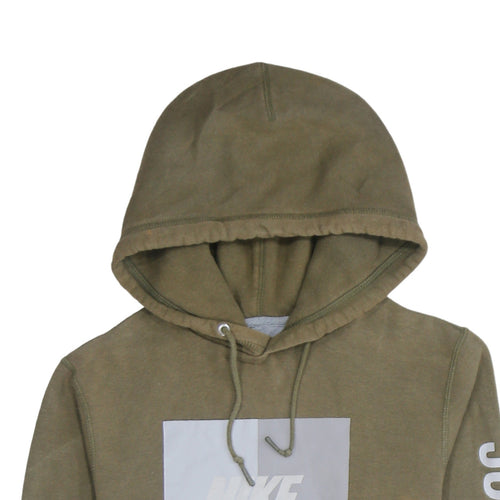 Nike Men's Green Pullover Hoodie Small Logo Just Do It Sportswear