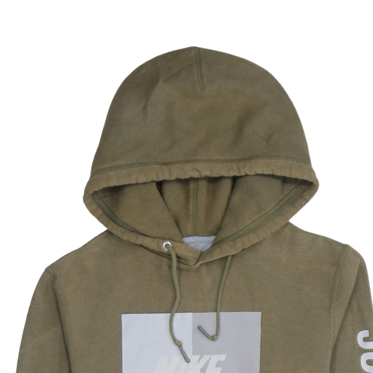 Nike Men's Green Pullover Hoodie Small Logo Just Do It Sportswear