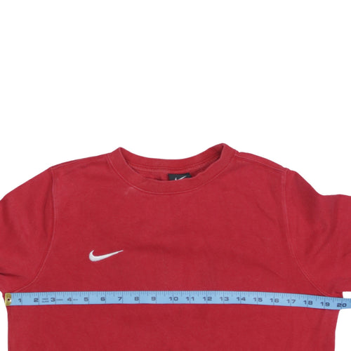 Nike Teens Red XL Pullover Sweatshirt Crew Neck Fleece