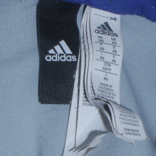 Adidas Men’s Grey Full Zip Hoodie XS Schalke 04 Sportswear