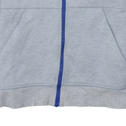 Adidas Men’s Grey Full Zip Hoodie XS Schalke 04 Sportswear