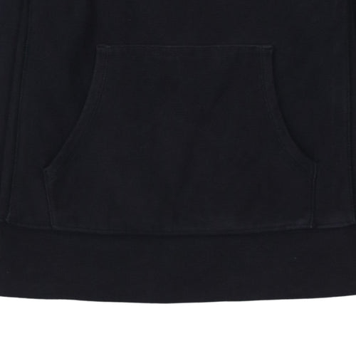 Champion Men's Black Pullover Hoodie Large Embroidered Logo Sweatshirt