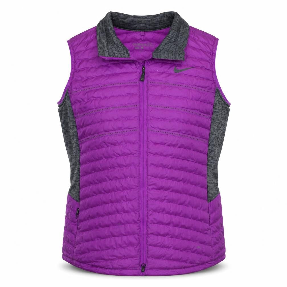 Nike Golf Women Purple Lightweight Puffer Waistcoat L