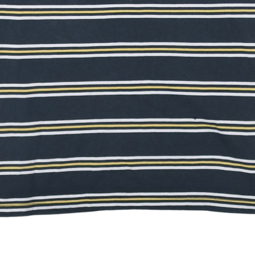 Nike SB Men's Blue Striped Cotton Crew Neck T-Shirt Size S