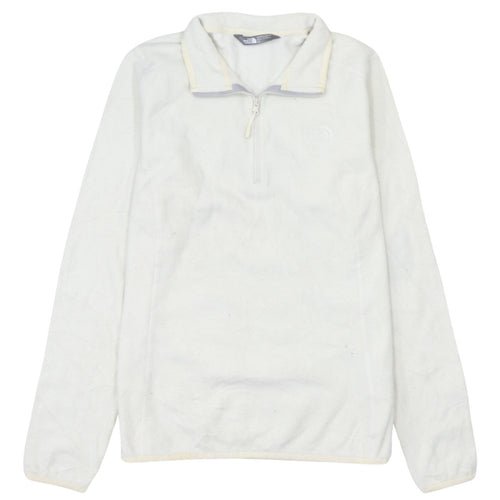The North Face Womens White Fleece Pullover Sweatshirt Size L