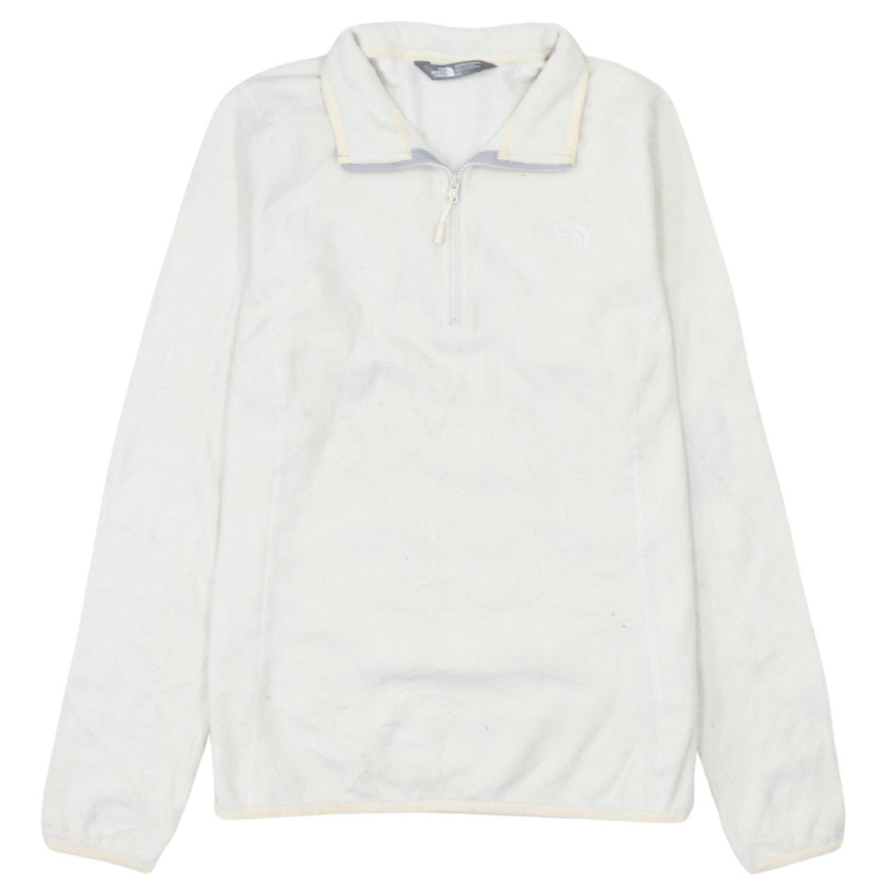 The North Face Womens White Fleece Pullover Sweatshirt Size L