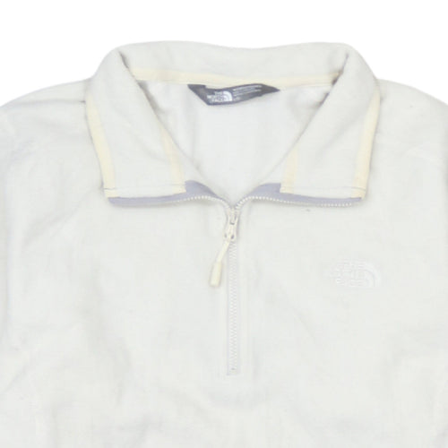 The North Face Womens White Fleece Pullover Sweatshirt Size L