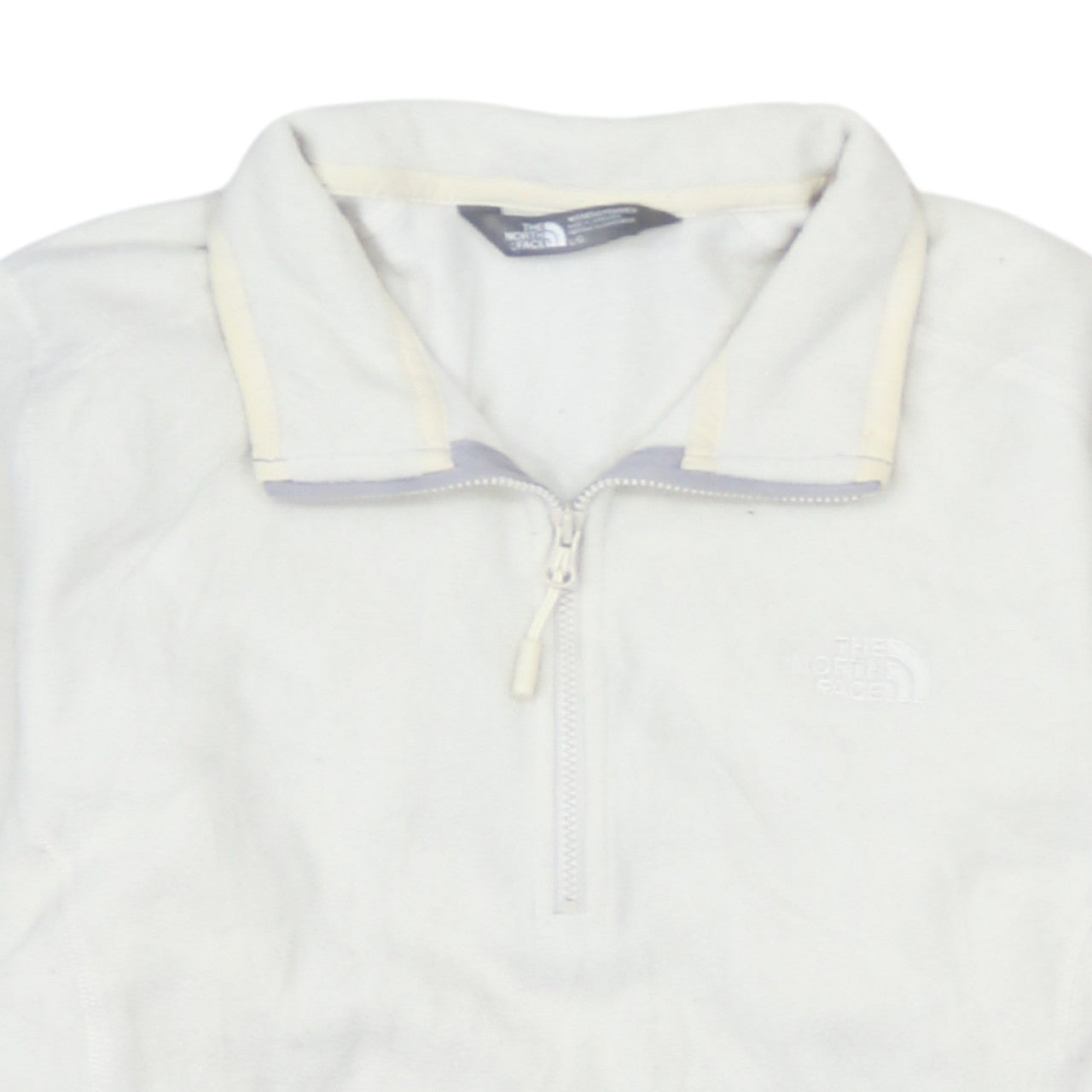 The North Face Womens White Fleece Pullover Sweatshirt Size L