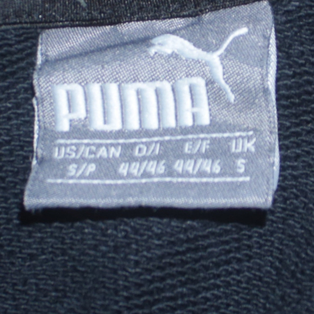 Puma Men's Black Pullover Hoodie S Regular Fit Fleece Sweatshirt