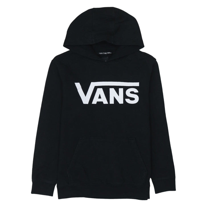 Vans Womens Black Large Pullover Hoodie Sweatshirt Cotton