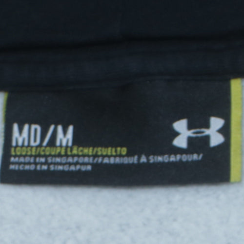 Under Armour Mens Grey Full Zip Hoodie Size M Relaxed Fit Sportswear