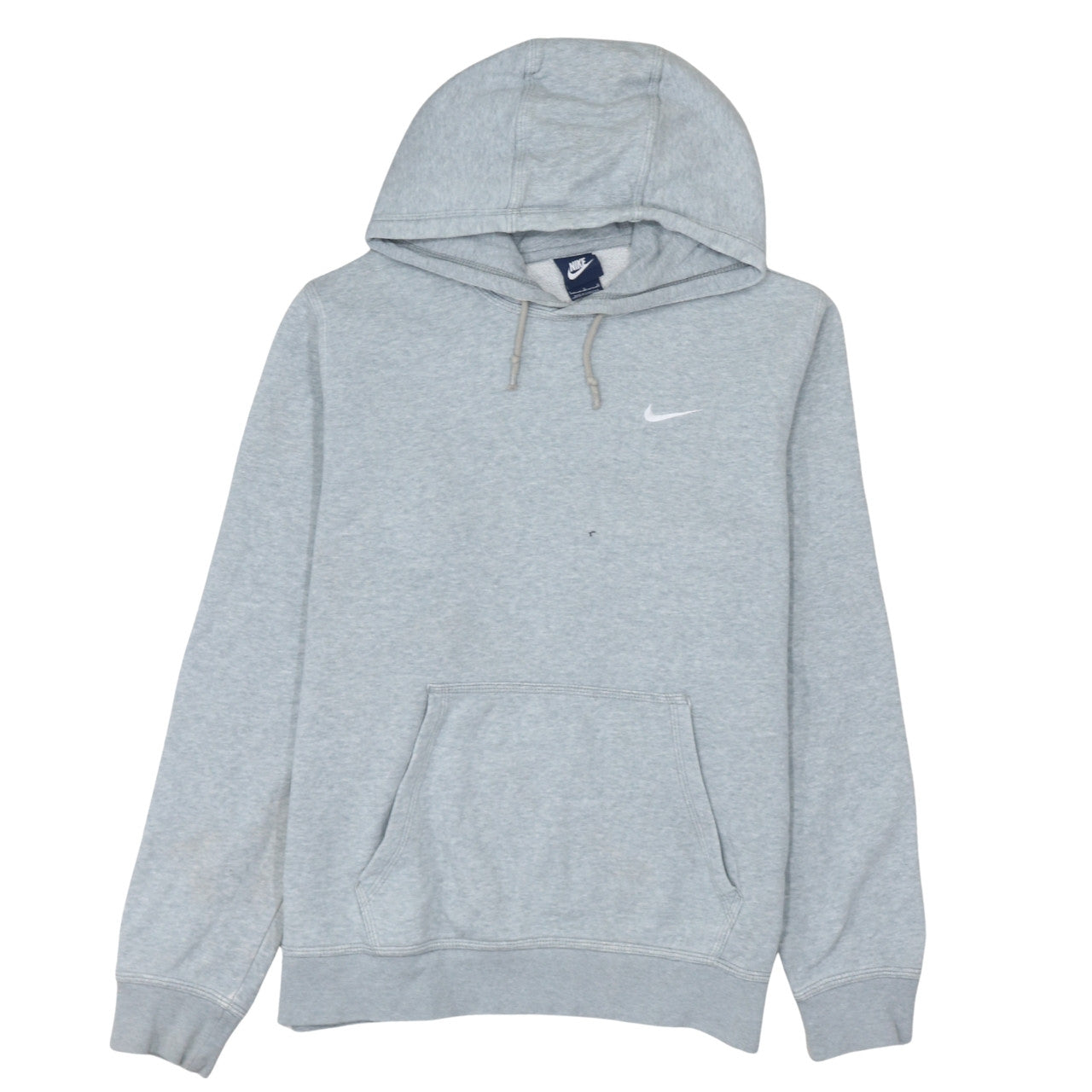 Nike Mens Grey L Pullover Hoodie Fleece Regular Fit Sweatshirt