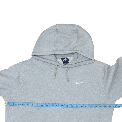 Nike Mens Grey L Pullover Hoodie Fleece Regular Fit Sweatshirt
