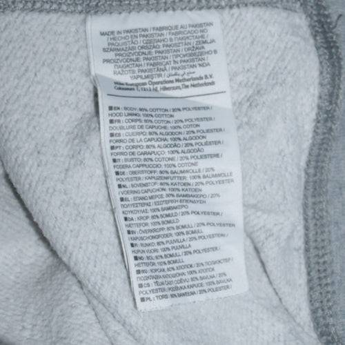 Nike Mens Grey L Pullover Hoodie Fleece Regular Fit Sweatshirt
