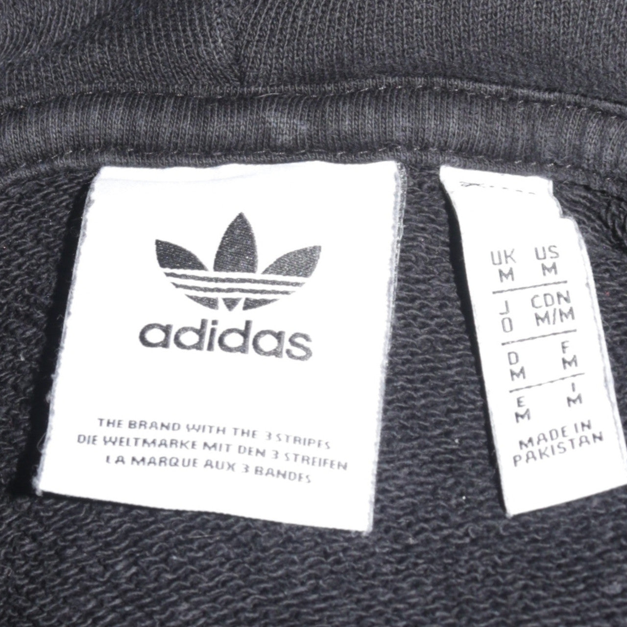 Adidas Men's Black Pullover Hoodie M Graphic Logo