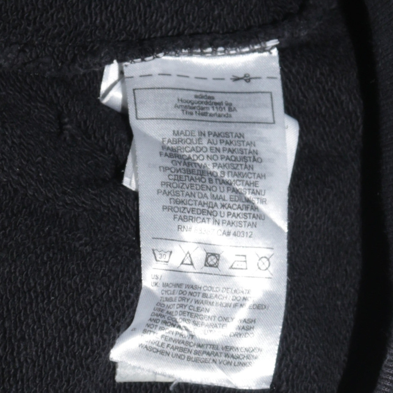 Adidas Men's Black Pullover Hoodie M Graphic Logo