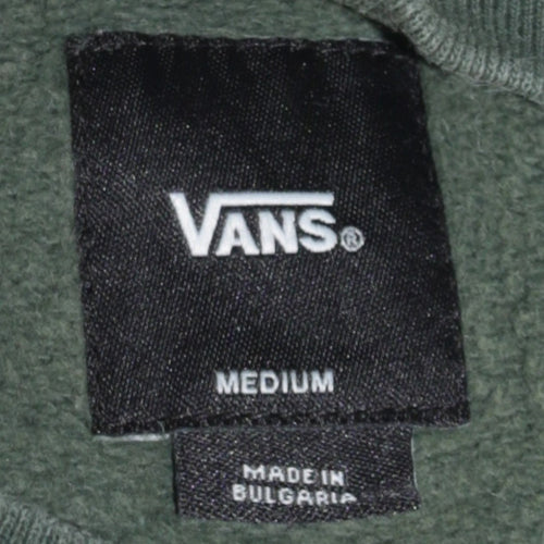 Vans Men's Green Logo Pullover Sweatshirt Medium
