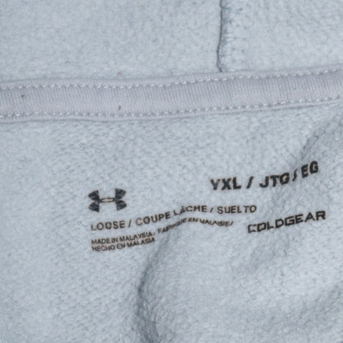 Under Armour Mens Grey XL Pullover Hoodie ColdGear Fleece