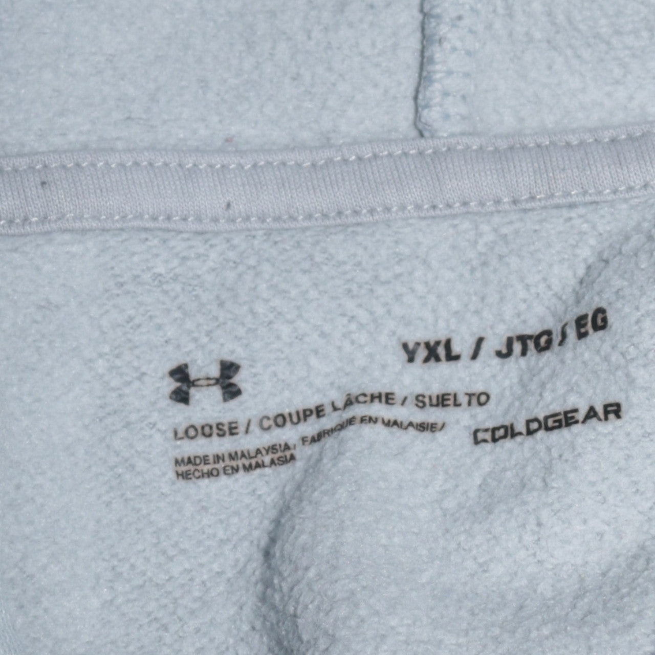 Under Armour Mens Grey XL Pullover Hoodie ColdGear Fleece
