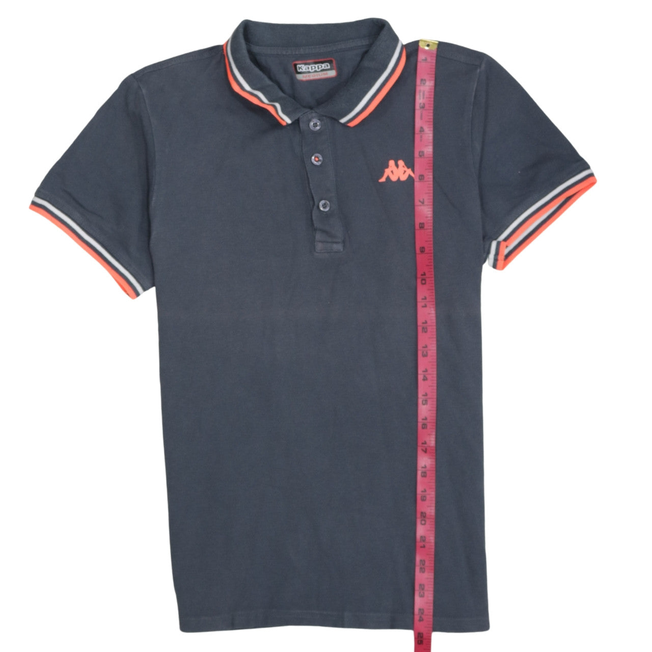 Kappa Men's Blue Medium Polo Shirt with Logo Trim