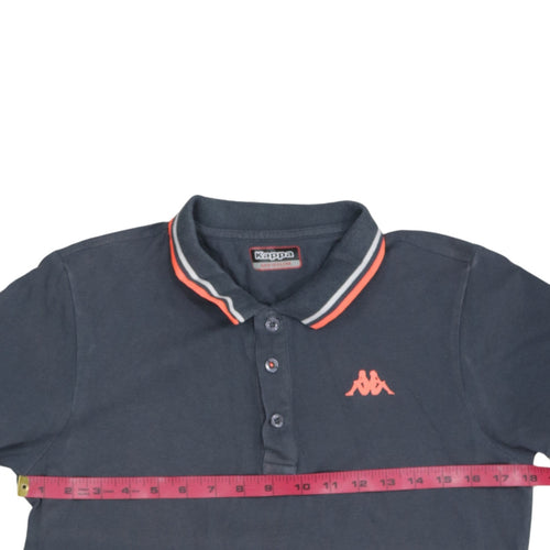Kappa Men's Blue Medium Polo Shirt with Logo Trim
